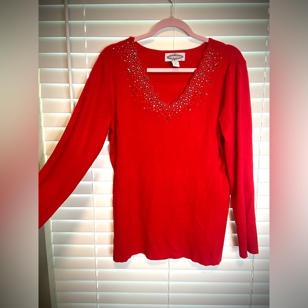 Oliver Escio Sparkle Embelished Sweater Christmas